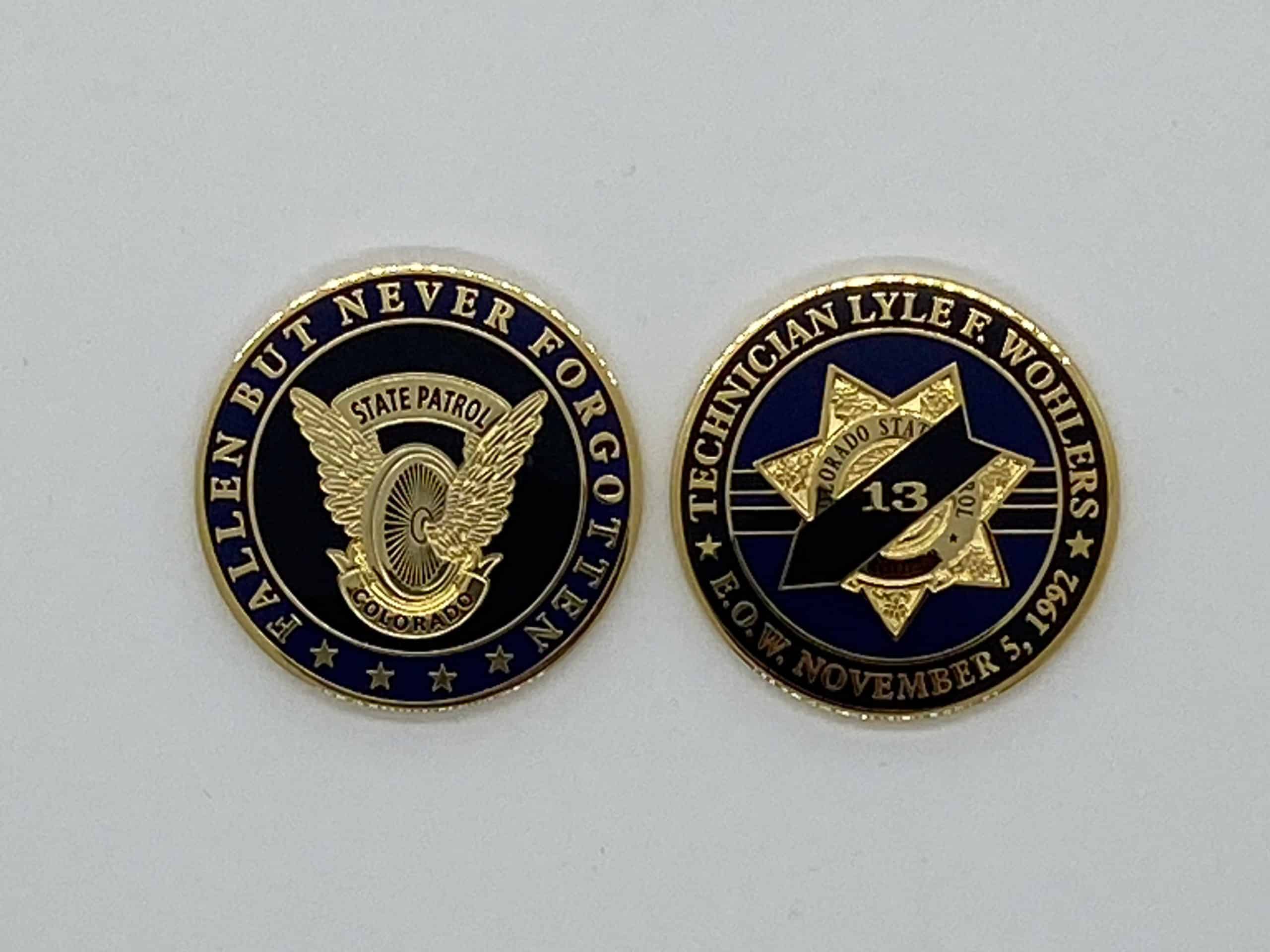 TECHNICIAN LYLE F. WOHLERS MEMORIAL CHALLENGE COIN