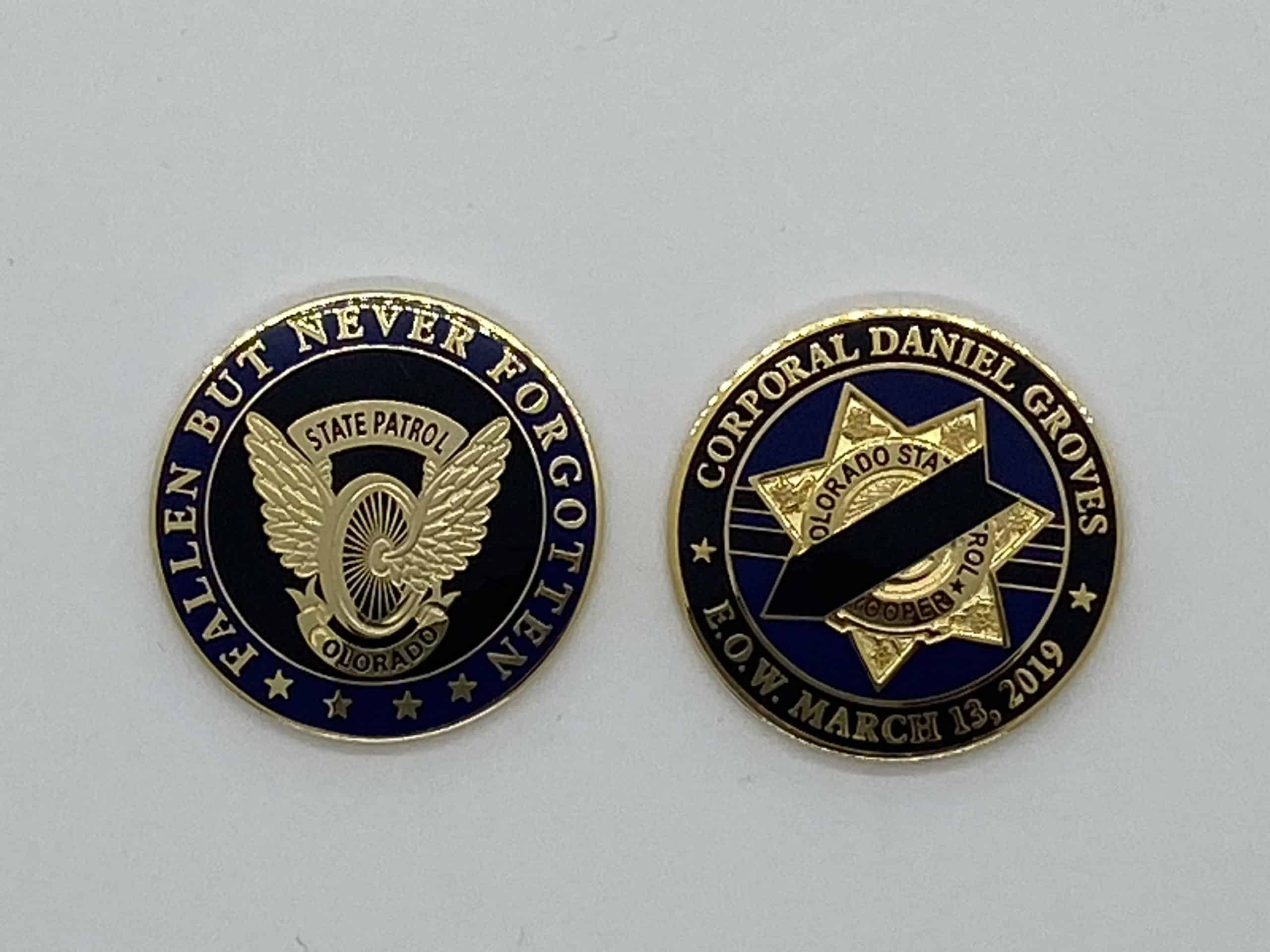 CORPORAL DANIEL GROVES MEMORIAL CHALLENGE COIN - Image 3