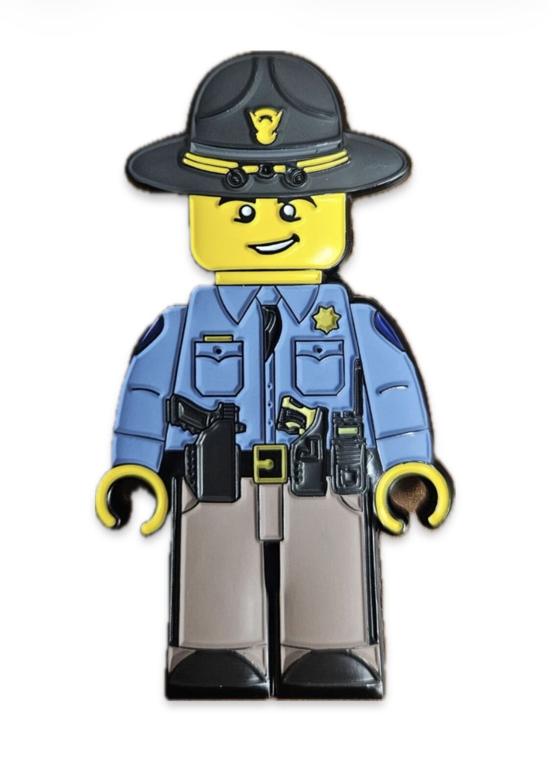 Blocky Figure CSP Trooper Challenge Coin