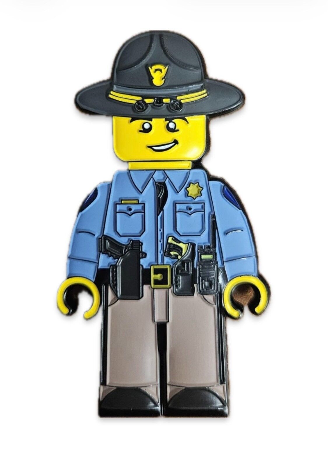 Blocky Figure CSP Trooper Challenge Coin